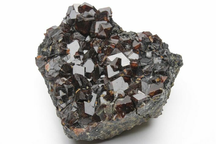 Gemmy, Sharply Terminated Garnet Cluster - Pakistan #213350